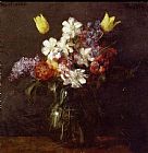 Flowers Canvas Paintings - Flowers III